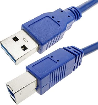 Usb3.0 kabel A/B M/M 2 m blå