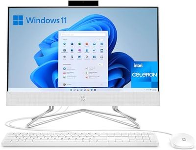 HP 22-dd2000ss 21,5" Intel® Celeron® J4025 8 Go DDR4-SDRAM 256 Go SSD PC Toute en Un Windows 11 Home