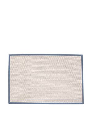 Estores Basic AE1110 Tapete de vinil antiderrapante para sala de estar, cru e cinzento, 60 x 90 cm