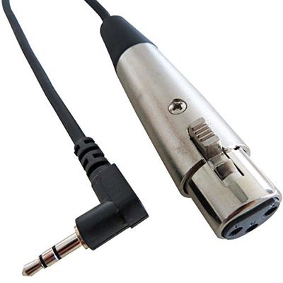 Keepdrum MC-025XJ audiokabel 0,3 m XLR-female - 3,5 mm mini jack voor camera's