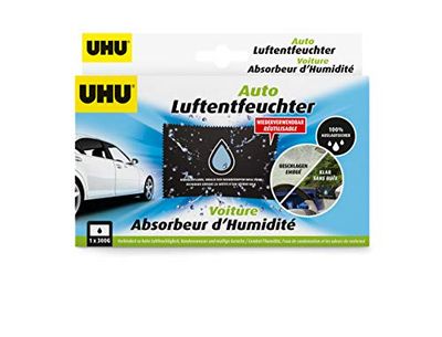 UHU Luchtontvochtiger voor de auto, tegen vocht, muffe geuren en beslagen ruiten in de auto
