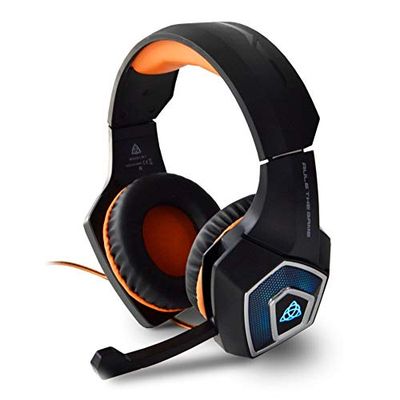 HIRO Casque Audio avec Microphone pour Lecteur BRAGI, rétroéclairage RVB