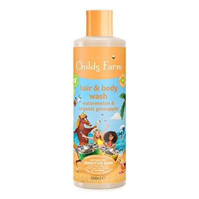 Childs Farm | Kids Hair & Body Wash | Watermelon & Organic Pineapple | Gently Cleanses | Suitable for Dry, Sensitive & Eczema-prone Skin | 500ml