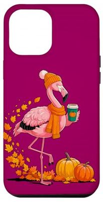 Automne Flamant Rose Pumpkin Spice Ambiance Festivités Coque pour iPhone 12 Pro Max