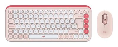 Logitech POP ICON COMBO, Bluetooth keyboard and mouse combo, comfortable typing, programmable keys and buttons, quiet clicks, Easy-Switch up to 3 devices