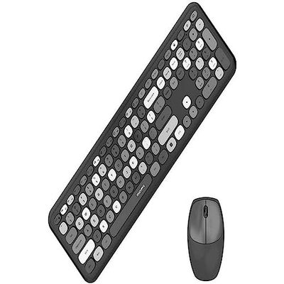 MOFII Wireless Keyboard + Mouse Set 666 2.4G (Negro)