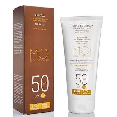 FOTOPROTETTORE SOLARE SPF50 UVA Alta Protezione Speciale Bambini 200 ml M·O·I Solarcare