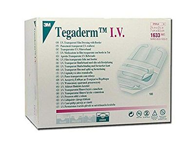 3M Tegaderm™ IV - 7 x 8,5 cm steriel kleefverband van polyurethaanfolie met TNT-rand voor kanulennaalden, verpakking van 100 stuks