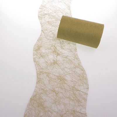 Deko AS GmbH Sizo Flor Tavolo Band Onda Taglio dunkelgold Circa 12,5 cm Rotolo 25 Meter – 60 W – 125 – 25 – 041
