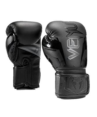 Venum, Elite Evo bokshandschoenen, uniseks, volwassenen, 35 ml, zwart/zwart