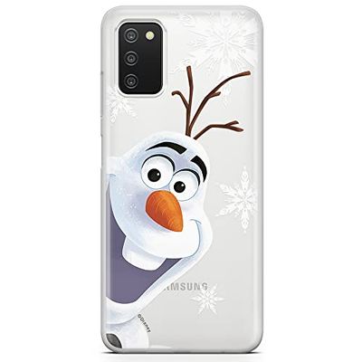 ERT GROUP mobiltelefonfodral för Samsung A03S originalt och officiellt licensierat Disney mönster Olaf 002 optimalt anpassad till formen på mobiltelefonen, gedeeltelijk transparant