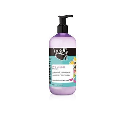 Real Natura - Shampoing Sans Sel Pro-Lisos Anti-Frizz - 500ML - Capelli Lisci e Senza Frizz