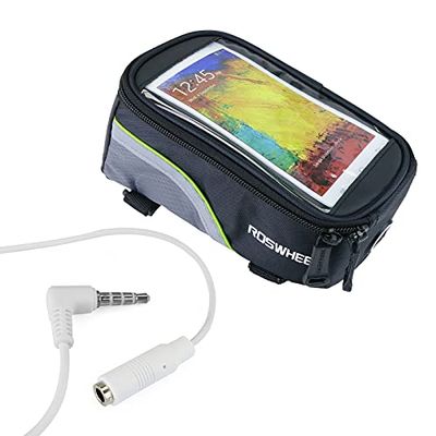 PrimeMatik - Fiets centrale buis tas met mobiele telefoon display
