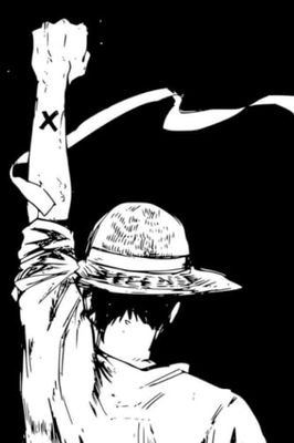 LUFFY XR: Black lined notebook / SIZE : 6x9
