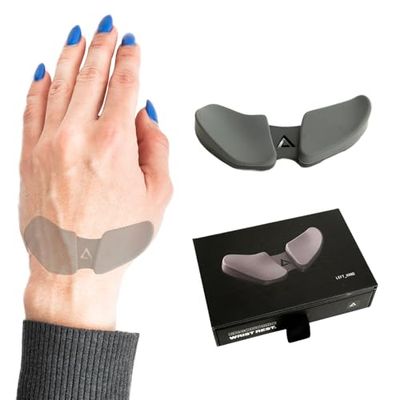 DELTAHUB Carpio 2.0 Repose-poignet ergonomique pour gaucher pour souris, soutien du canal carpien, soulagement de la douleur, anti-fatigue, glisse facile, élégant, ordinateur de bureau, ordinateur …