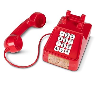 Simpsons Moe's Prank Phone av JAKKS Pacific, interaktiv telefon från Moe's Tavern, över 10 skämtsamtal och fraser, 2 lägen för lek, för barn och samlare