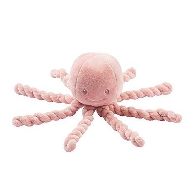 Nattou Peluche Polpo, Per neonati e bambini prematuri, 23 cm, Lapidou, Rosa antico