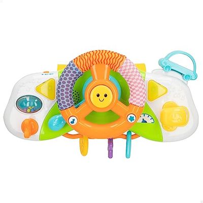 winfun 40300 Volante para carrito de bebé, Simulador Coche, Multicolor, Pack de 1