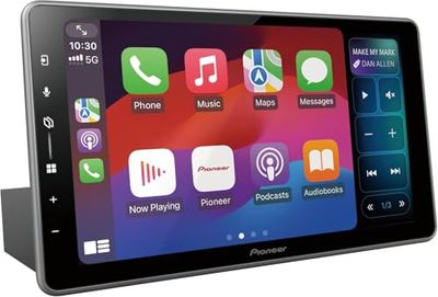Pioneer Centro Multimedia SPH-DA97DAN-UNI2-2DIN, Pantalla táctil capacitiva de 9,0", con Wi-Fi, Bluetooth, Apple CarPlay, Android Auto y Dab+, con Antena Dab