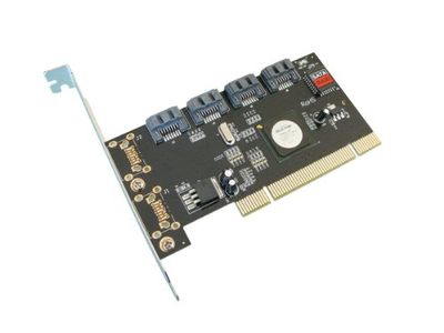 Kalea-INFORMATIQUE Scheda Controller PCI SATA a 4 Porte. PCI 32 Bit con chipset Silicon Image SIL 3124, Raid 0 1 5