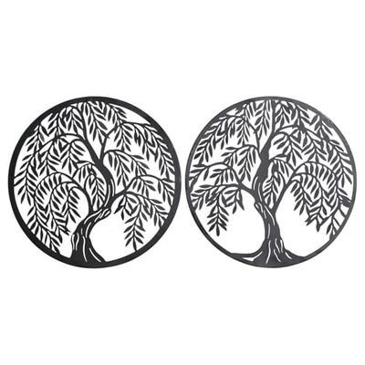 DECORACION PARED METAL 40X1X40 ARBOL 2 SURT.