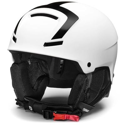 Briko, HELMET Unisex adulto, Matt White-Black, S
