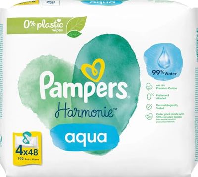 Pampers Harmonie Aqua Baby Wipes x 192