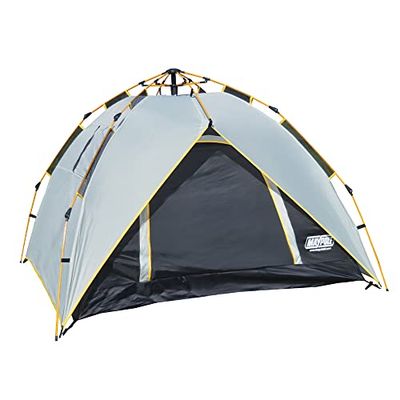 Maypole Mp9548 Tenda Automatica a 2 posti Letto, Unisex, Due Toni Grigio, Giallo, Compatto