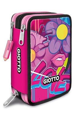 Giotto Trousse Supermina 3 Zip Young Street Art Rose