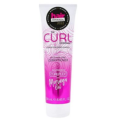 The Curl Company Après-shampoing sans sulfate (250 ml) - Formulé professionnellement avec Curplex nourrissant à l'huile de moringa. Experts en boucles et ondulations