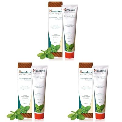 Himalaya Botanique Simply Mint Complete Care Toothpaste Refreshing Mint Flavour | Strong Teeth | Healthy Gums | Fresh Breath - 150g (Lot de 3)