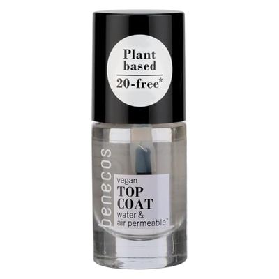 Benecos - natural beauty 94724 Top coat verniz de unhas happy - 8free - permeável à água - 5 ml - vidro