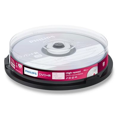 Philips Dvd+R 16X 120M 4 7Gb Cf.10 Campana
