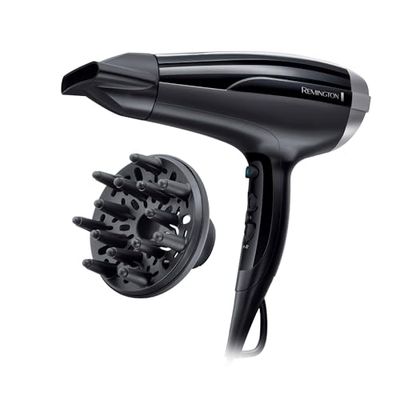 Remington Sèche-cheveux Ionique [Puissance, Brillance, Antistatique] Pro Air-Shine (Léger, 2300W, Céramique Tourmaline, Séchage rapide, Anti-frisottis, 3 températures/2 vitesses, 2 accessoires) D5215