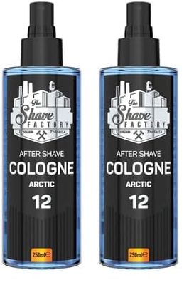 The Shave Factory After Shave Cologne Series (12 Arctic, 250ml (8.45 fl. oz)) (Pack of 2)
