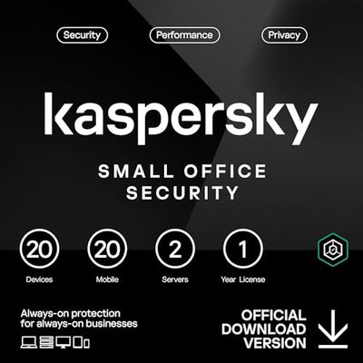 Kaspersky small office security for workstations + fileserver (5 postes + 1 serveur de fichiers/1 an )