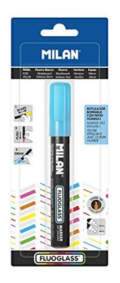 MILAN MBWM10390 Fluoglass vlakgom, blauw, 2-4 mm