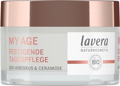 lavera My Age - Cura diurna rinforzante, con ibisco e ceramide, per pelle matura, contro macchie di pigmento, tonificante, biologico, cosmetico naturale, 50 ml