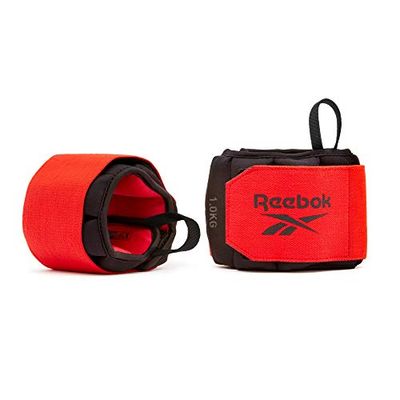 Reebok Flexlock Wrist, Pesi da Polso Unisex-Adult, Black, 1.0 kg