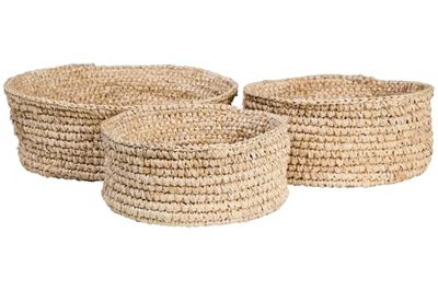 WEAVES - BASKETS SET 1/3 CROCHET WEAVING