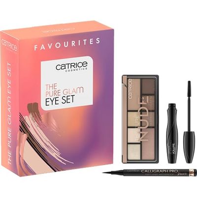 Catrice The Pure Glam Eye Set, mascara, flerfärgad, acetonfri, vegansk, utan mikroplastiska partiklar, utan alkohol, 1-pack (3 st)