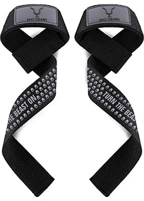JAG draghjälpmedel styrketräning kvinnor män – drag stöd fitness viktlyftning fitness 5 mm neopren vadderad gym handled stöd gel förlängda handtag hantel bar wraps tung plifting remmar