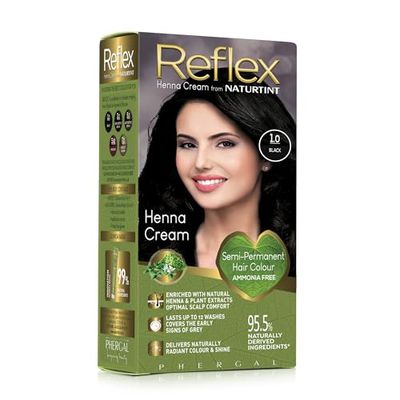 Naturtint Reflex Semi-Permanent 1.0 Black - 110ml