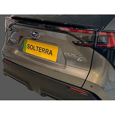ABS Rear bumper protector compatible with Subaru Solterra 2022- & Toyota bZ4X 2021- Black