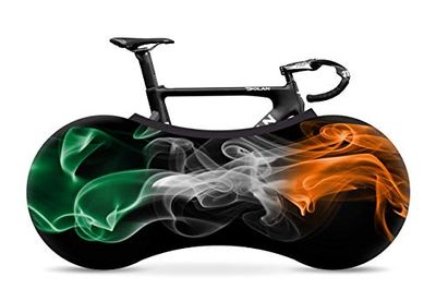 Velo Sock Cykel inomhusöverdrag för förvaring och transport, elastiskt smutsskyddstyg, cykelresskydd med snäppfästen, flera mönster, snyggt tillbehör – Ireland