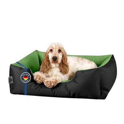 BedDog(R) legowisko dla psa LUPI M, sofa dla psa z Cordury, mikrofibra welurowa, zmywalne legowisko dla psa z brzegiem