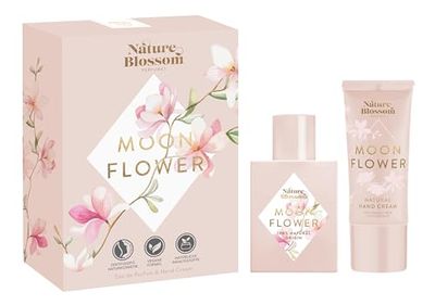Nature Blossom Moonflower Coffret cadeau avec eau de toilette 50 ml + crème pour les mains 50 ml