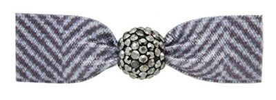 EMI JAY Elastique Blanc Léopard avec Bille Strass Blanc