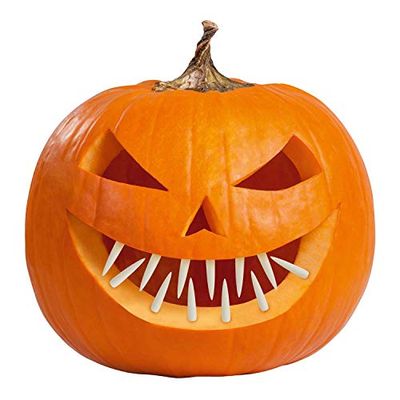 amscan 9907474 – Denti Te, Decorazione, Zucca, Halloween, Feste a Tema