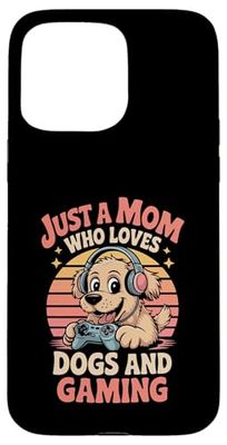 Gaming Dog For Women Funny Gift Idea Gamer Dogs Mom Case for iPhone 15 Pro Max